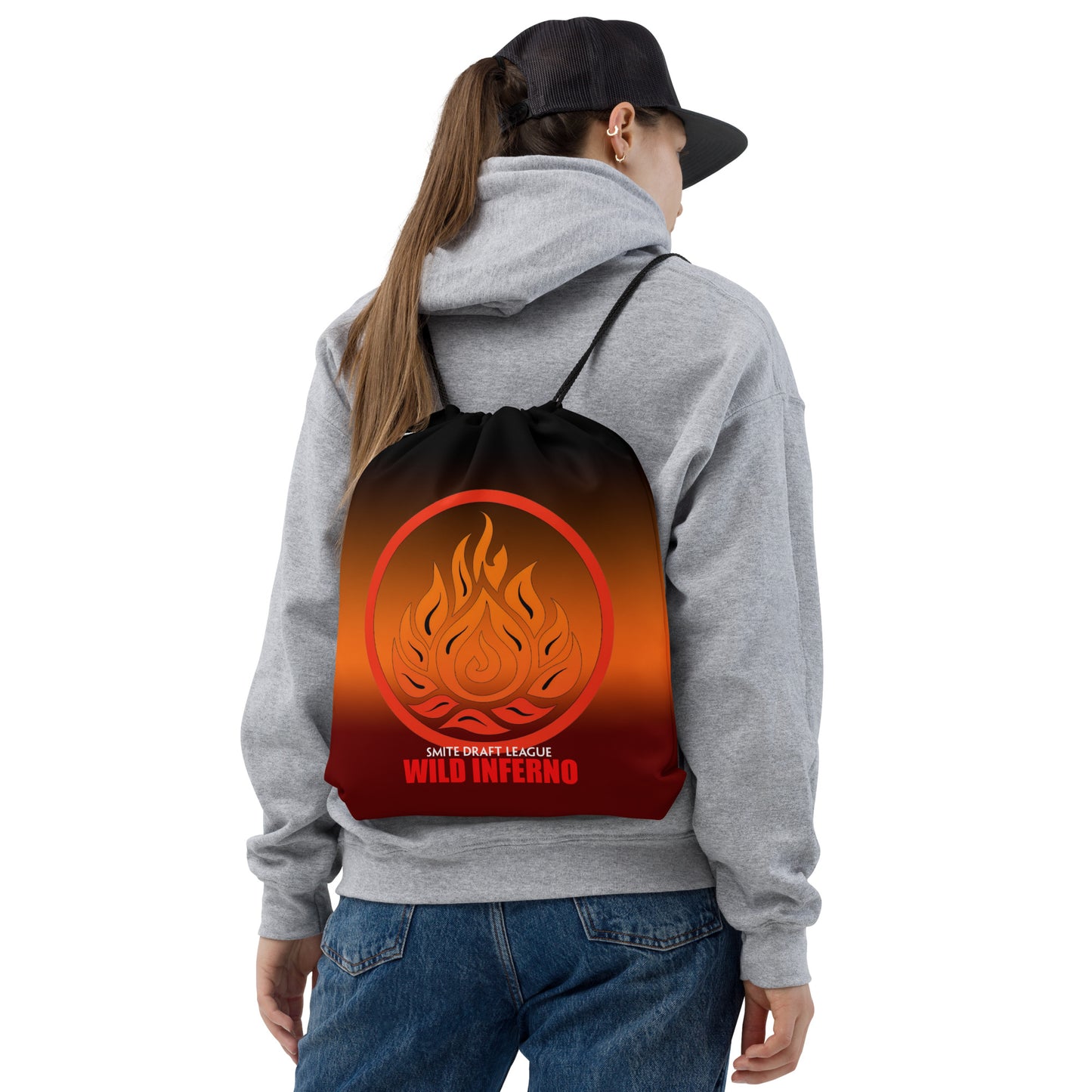 Wild Inferno Drawstring bag